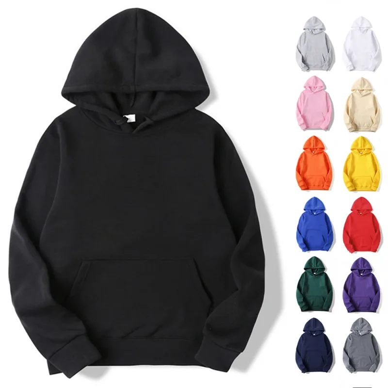 Pull uni sweat à capuche polaire unisexe gros sweat à capuche hommes pas cher Sublimation sweat à capuche noir pour hommes Sudaderas De Hombre