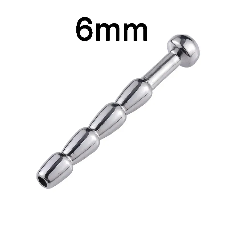 Male Stainless Steel Urethral Plug Urethral Dildo Sounding Penis Plug Urethra Stimulate Dilator Masturbation Rod Sex Toy for Men