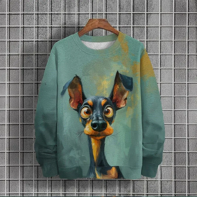 3D Printed Funny Animal Hoodie For Men Cartoon Cow Sheep Pattern Sweatshirts Autumn Long Sleeves Unisex Loose Hoodies O-Neck Top — image 5