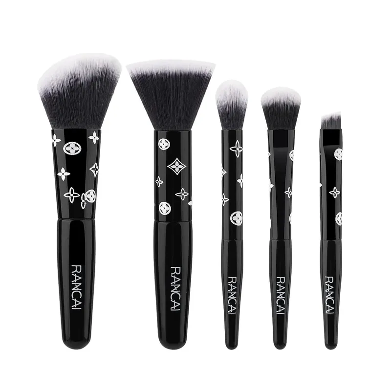 Bộ 5 Cọ Trang Điểm Nhỏ Gọn Dễ Thương Có Hộp Đựng Cọ Cao Cấp Dùng Cho Kem Nền Hoàn Hảo Má Hồng Phấn Mắt Ứng Dụng Dụng Cụ Làm Đẹp — image 11