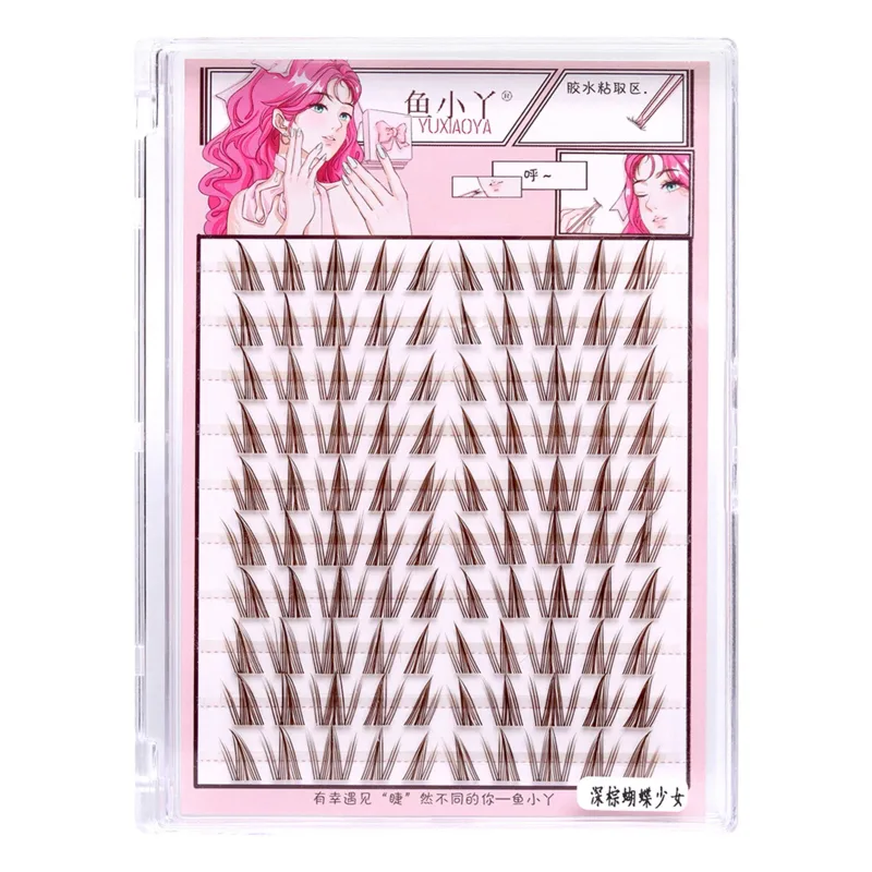 Natural DIY Lash Extension Manga Korean Style 11-13mm DIY W Shaped Cluster Segmented Lashes for Eye Makeup Eyelashes Supplies — image 11