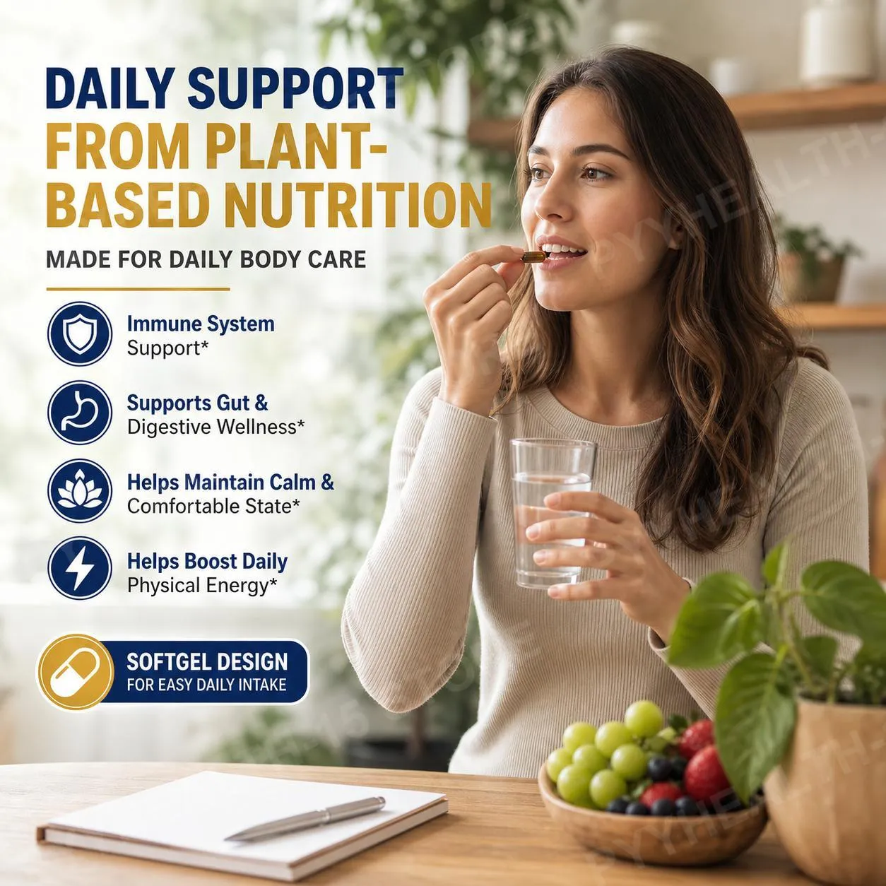 Kapseln mit L-Lysin-HCl und Monolaurin im Verhältnis 1:1, Immune Wellness, tägliche Verteidigung und Gleichgewichtsunterstützung, je 600 mg, 100 Stück — image 3