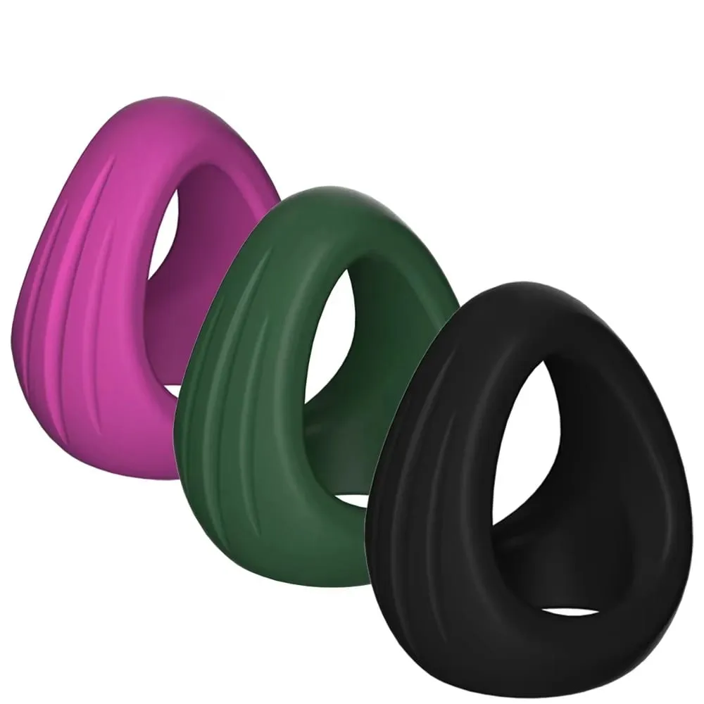 Nam Dương Vật Vòng Silicone Gà Trống Nhẫn Nam Khóa Xuất Tinh Bìu Dái Bóng Miếng Dán Anillo Hombre Cockring Đồ Chơi Tình Dục Cho Nam — image 1