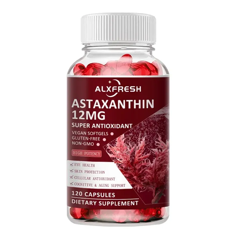 Astaxanthin Capsules For Relieve Eye Fatigue Support Skin Brain Heart Health Improve Concentration and Memory And Delay Aging — image 9