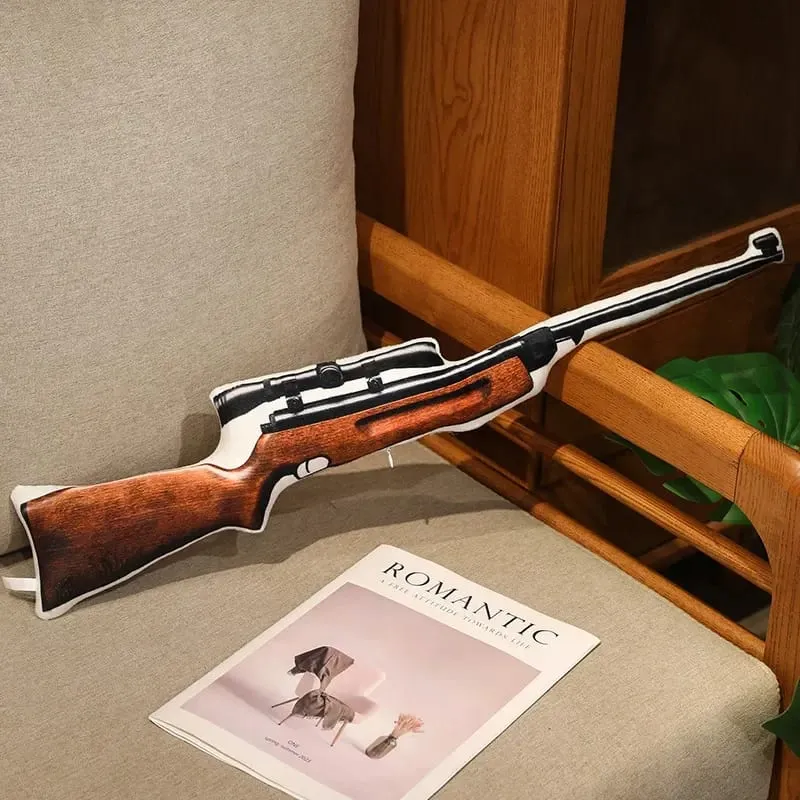 Super Cool Realistic Stuffed Printed Firearm Plush Toys Soft Funny Lifeiliek Rifle Sniper Rifle Toys Game Props For Boys — image 20