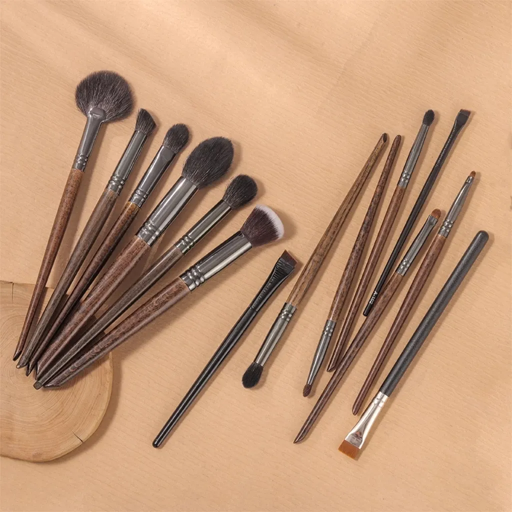 OVW Makeup brushes set Professional Natural goat hair brushes Eye Blender Concealer Powder Eyeshadow Highlighter Brush — image 3