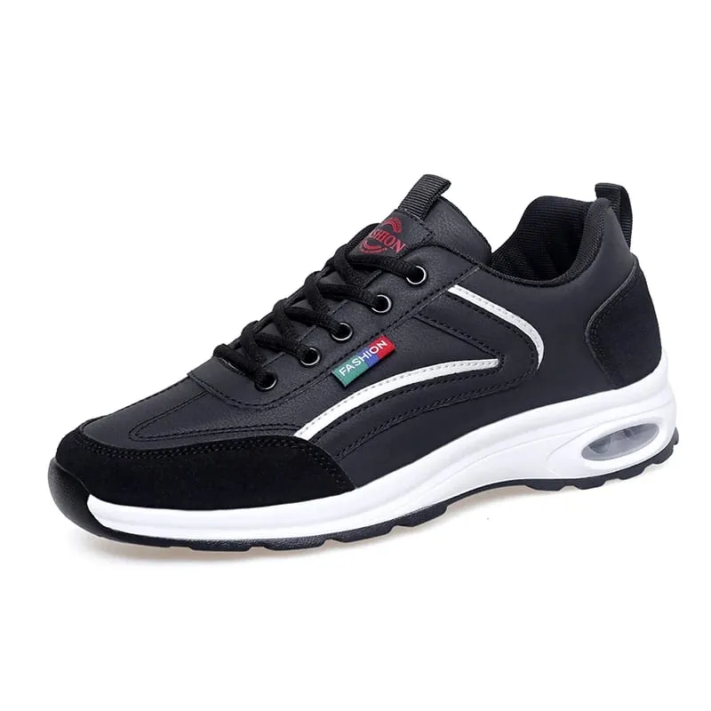 Men Shoes Spring Autumn Waterproof Walking White Sneakers Man Leather Sports Shoes Non-Slip Footwear Tennis for Men — image 15