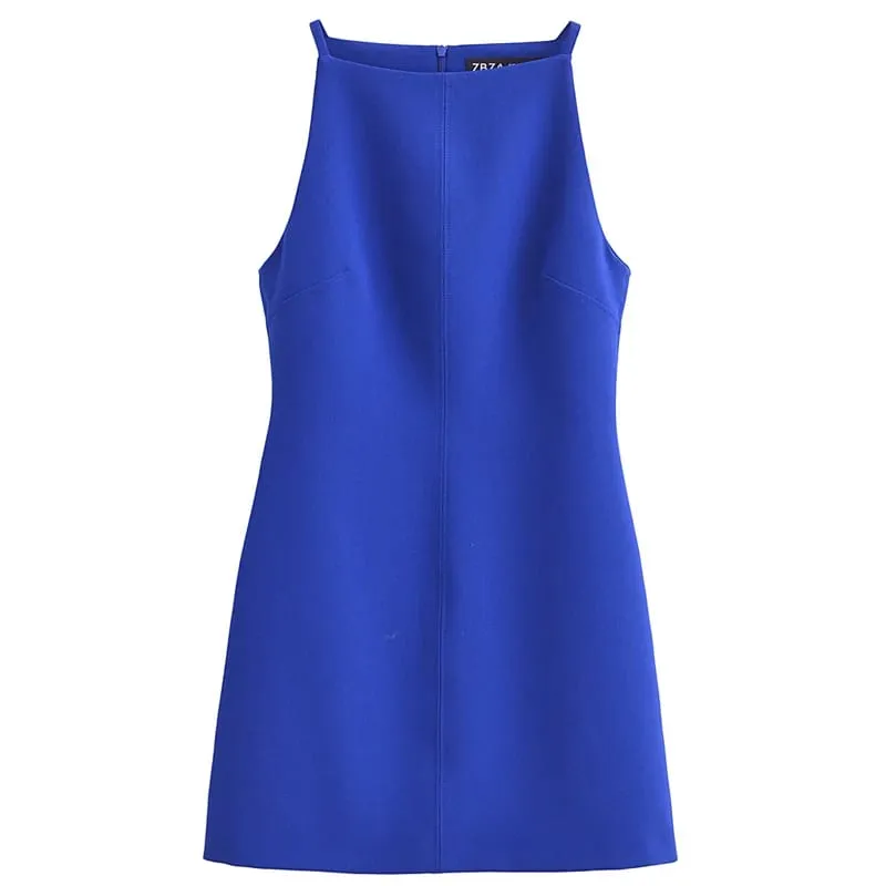 Fashion Summer Dresses 2024 Womens Dresses Bodycon Sleeveless Mini Dress White Red Blue Black Yellow Dress Vacation Dresses — image 11