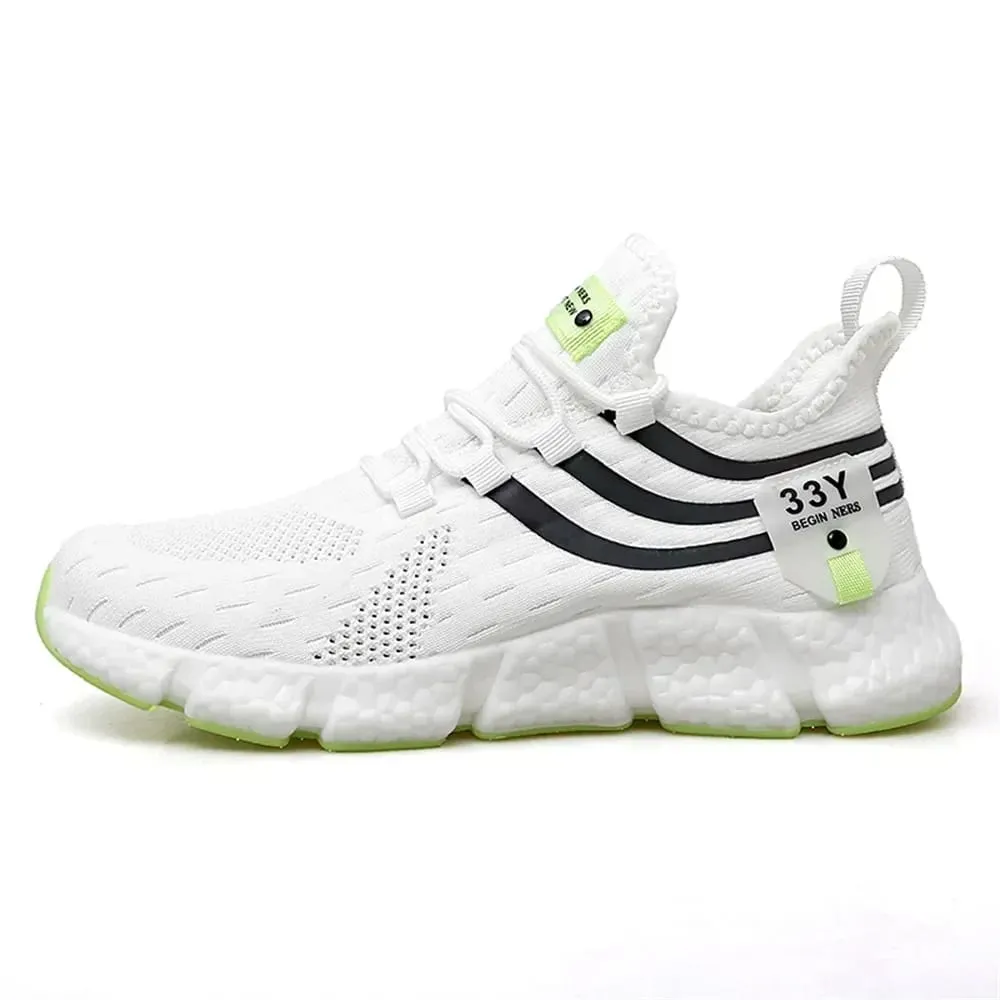 Men's Sneakers Mesh Breathable Running Shoes Male Light Non-slip Classic Sports Casual White Shoes Women Couple Tenis Masculino — image 7