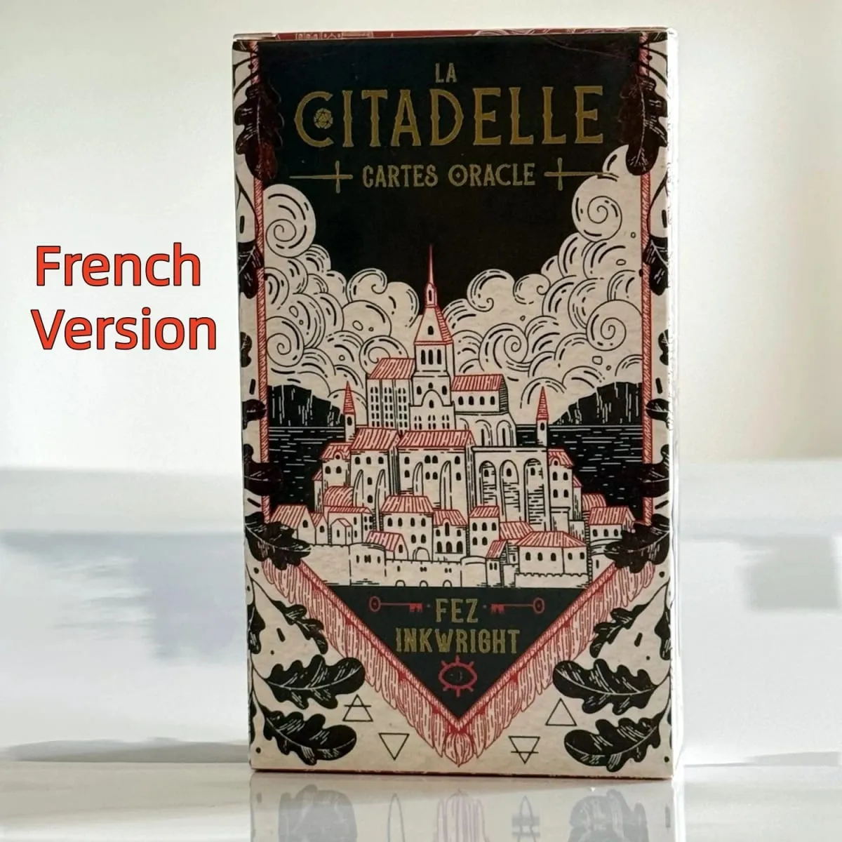 Citadel A Fantasy Oracle Deck ภาษาฝรั่งเศสคำไพ่ทาโรต์การ์ดความบันเทิงเกมสำหรับครอบครัว PARTY BOARD เกม Oracle การ์ด