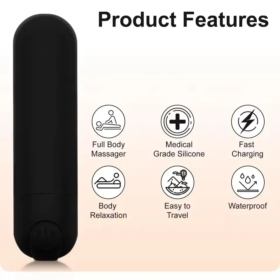 Powerful Mini Bullet Vibrator Dildo Stimulate Vagina Sex Products for Couples Strong Shock G Spot Female Masturbator for 18+