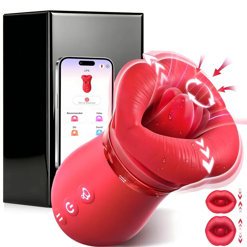 APP Control Sací Vibrátor Olizování jazyka Odsávačka Žena Orální Klitoris Stimulátor bradavek Vibrační vakuum Sexuální hračky pro páry — image 9