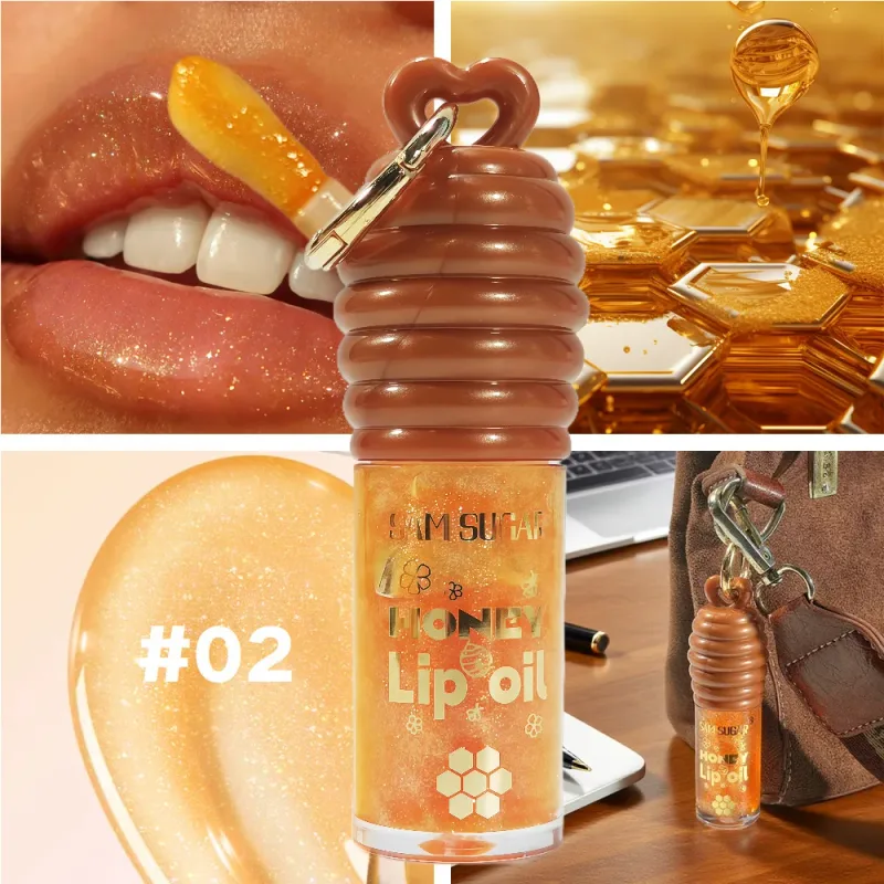Clear Crystal Jelly Lip Gloss Moisturizing Honey Lip Oil NonSticky Sexy Shimmer Gloss Lip Glaze Korean Fashion Hydration Makeup — image 8