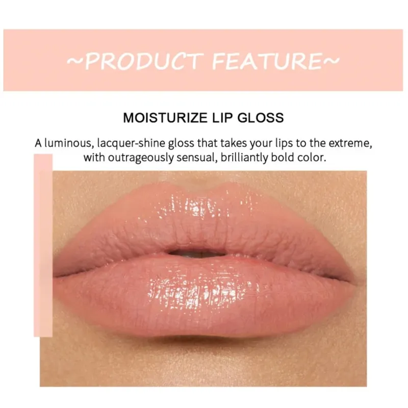6 PCS Lipgloss Set Liquid Lip Stain Makeup for women Non Stick Cup Mirror Light Lip Glosses Long lasting Lip Gloss Kit Cosmetics — image 2
