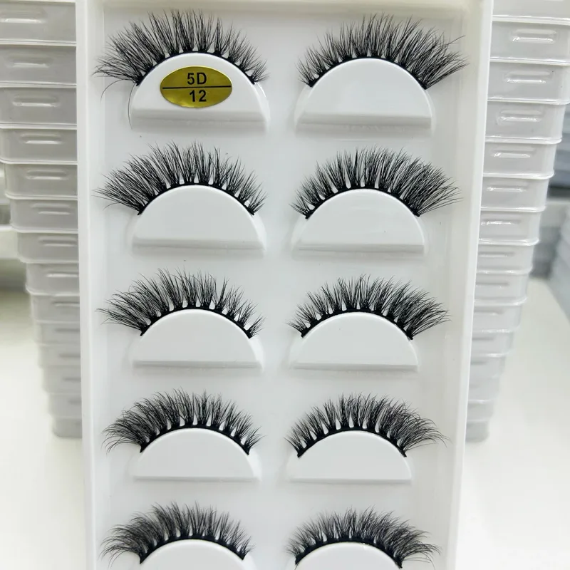 Natural 3D Mink False Eyelashes Soft Wispy Fluffy Eye Faux Lashes Make Up Eyelash Beauty Cat Cilios 5 Pairs 15 Styles — image 14