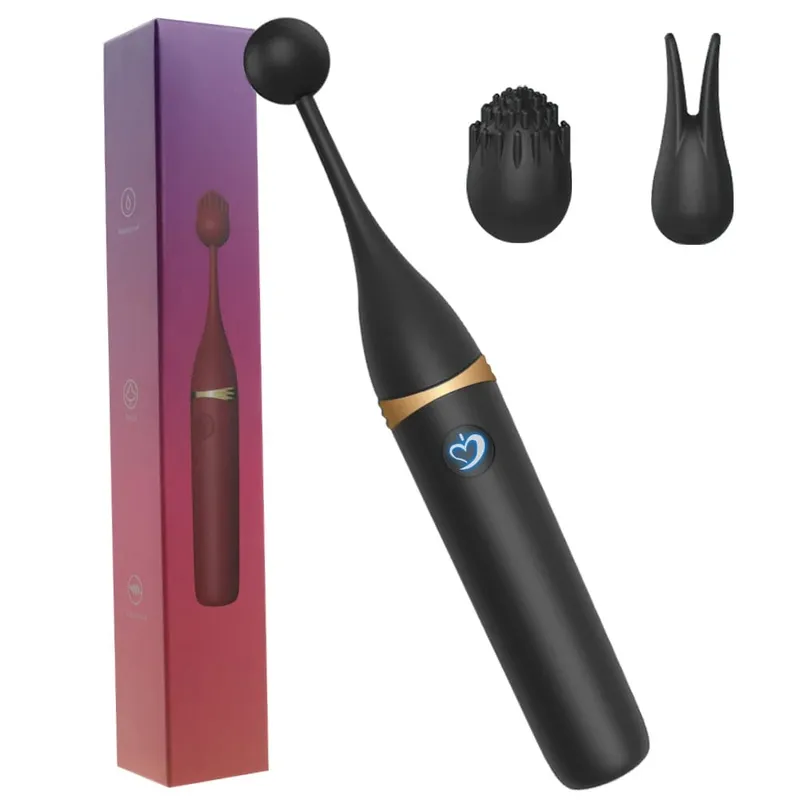 Powerful 10 Frequency Clitoral Stimulation G-spot Vibrator 3 Replacement Head Masturbation Massager Female Adult Sex Toys