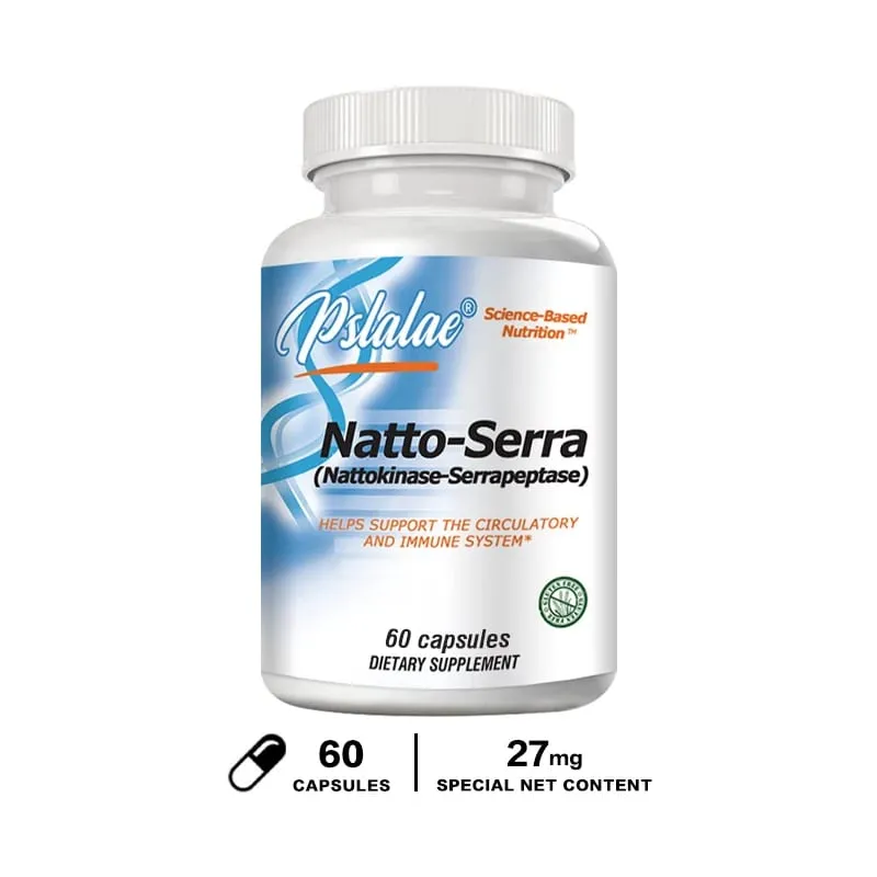 Organic Nattokinase Serine Peptidase Gluten-Free Non-GMO 120 Vegetarian Capsules — image 9