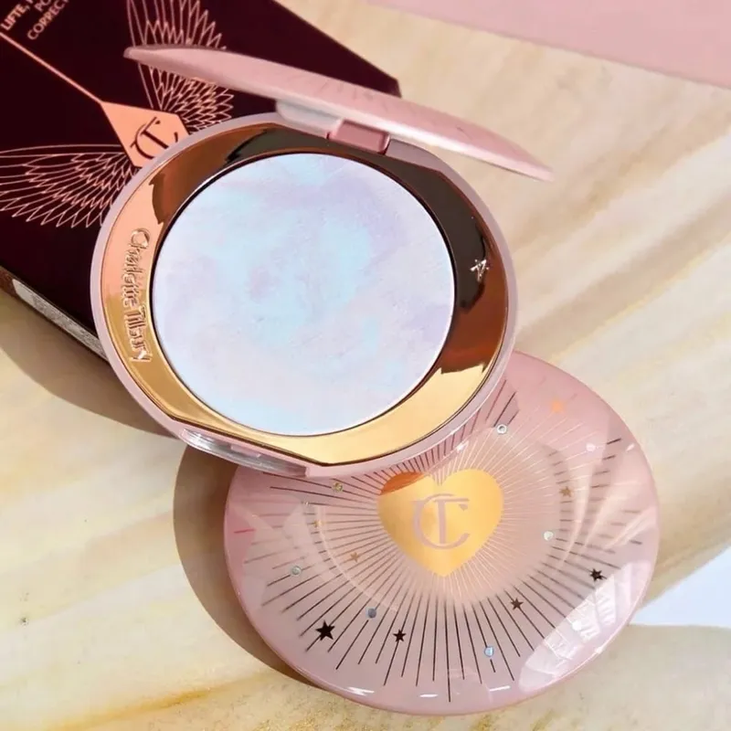 Charlotte Tilbury Airbrush Flawless Finish Smoothing Pore-blurring Makeup CT Limited Edition Silver Disk Setting Powder Cosmetic — image 2
