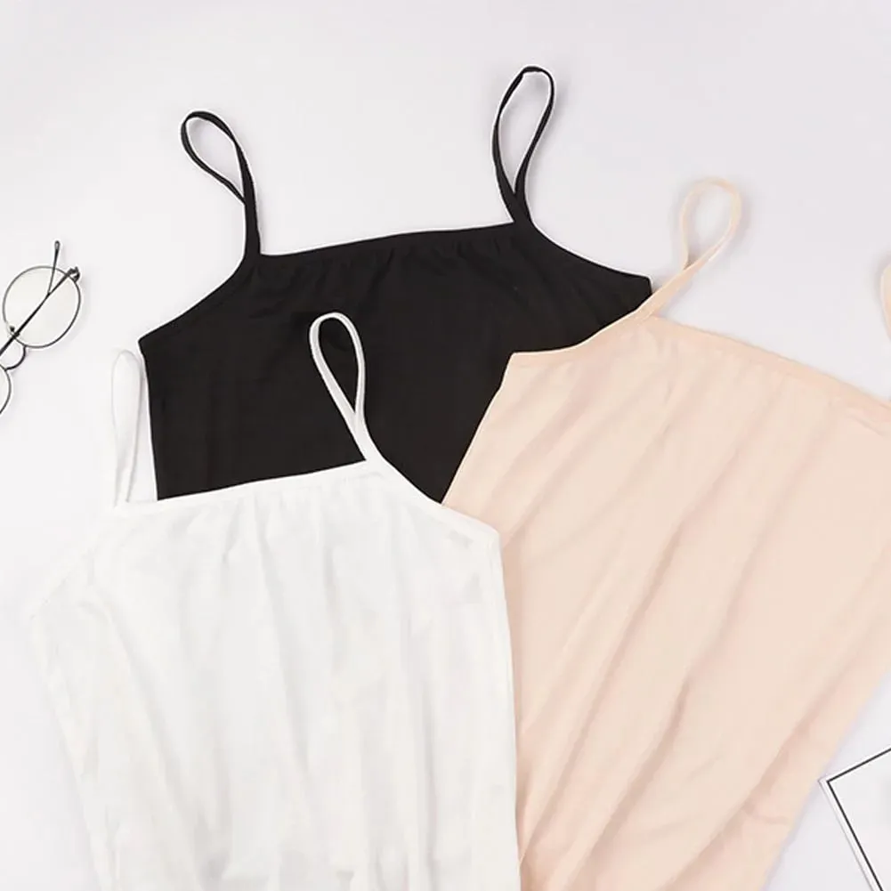 Simple Solid Color Women Tank Tops Soft Cotton Camis sleeveless Basic Vest Tshirt Sexy Strapy Camisole for Women Clothing — image 10