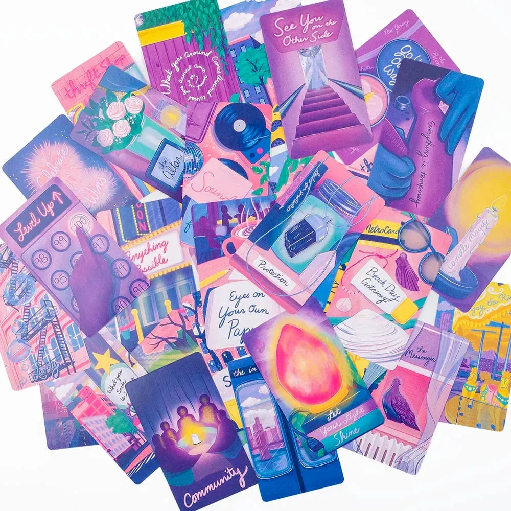 The City of Dreams Oracle 35 Cards Board Game with Hand-illustrated Pastel Scenes Sweet and Supportive English Visions 10.3*6cm — image 6