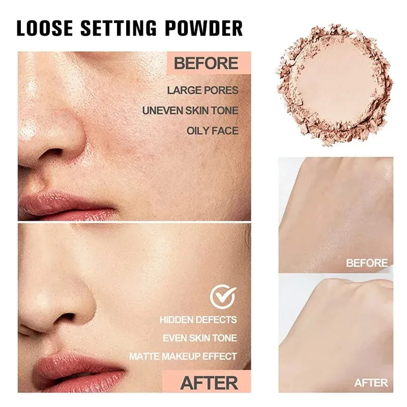 3pcs Beginner Face Makeup Kit-Matte Foundation Makeup Hydrating Primer Oil-Control Loose Powder Full Coverage Face Concealer — image 6