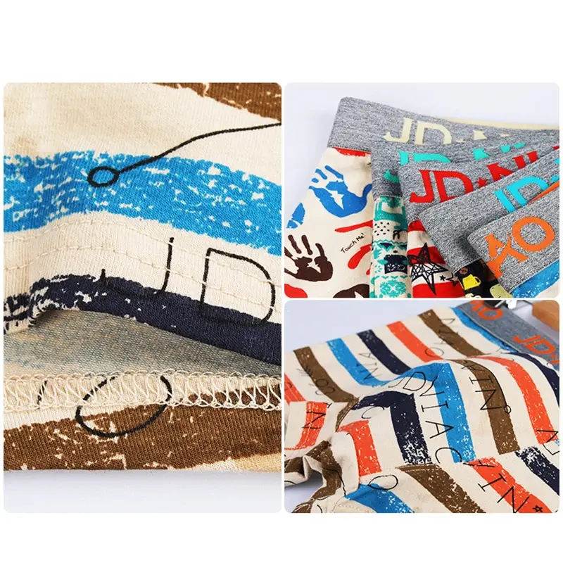 5Pcs/Lot Men Underpants Fashion Trend Boxer Shorts Solid Color Underwear Summer 100% Cotton Breathable Mid Waist Men Panties — image 11