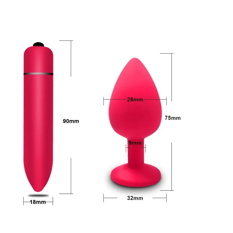 S/M/L Anal Plug Butt Vibrator Women/Men Soft Silicone Round Shaped Erotic Bullet Anal plug Bullet Gay Sex Toys for Adults — image 28