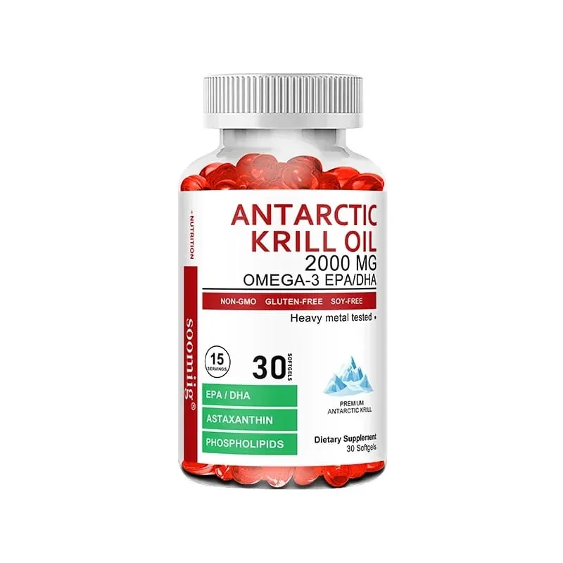 Antarctic Krill Oil - Supports Brain Cardiovascular Joint Eye & Skin Health - Omega-3 EPA DHA Astaxanthin - 120 Capsules — image 8