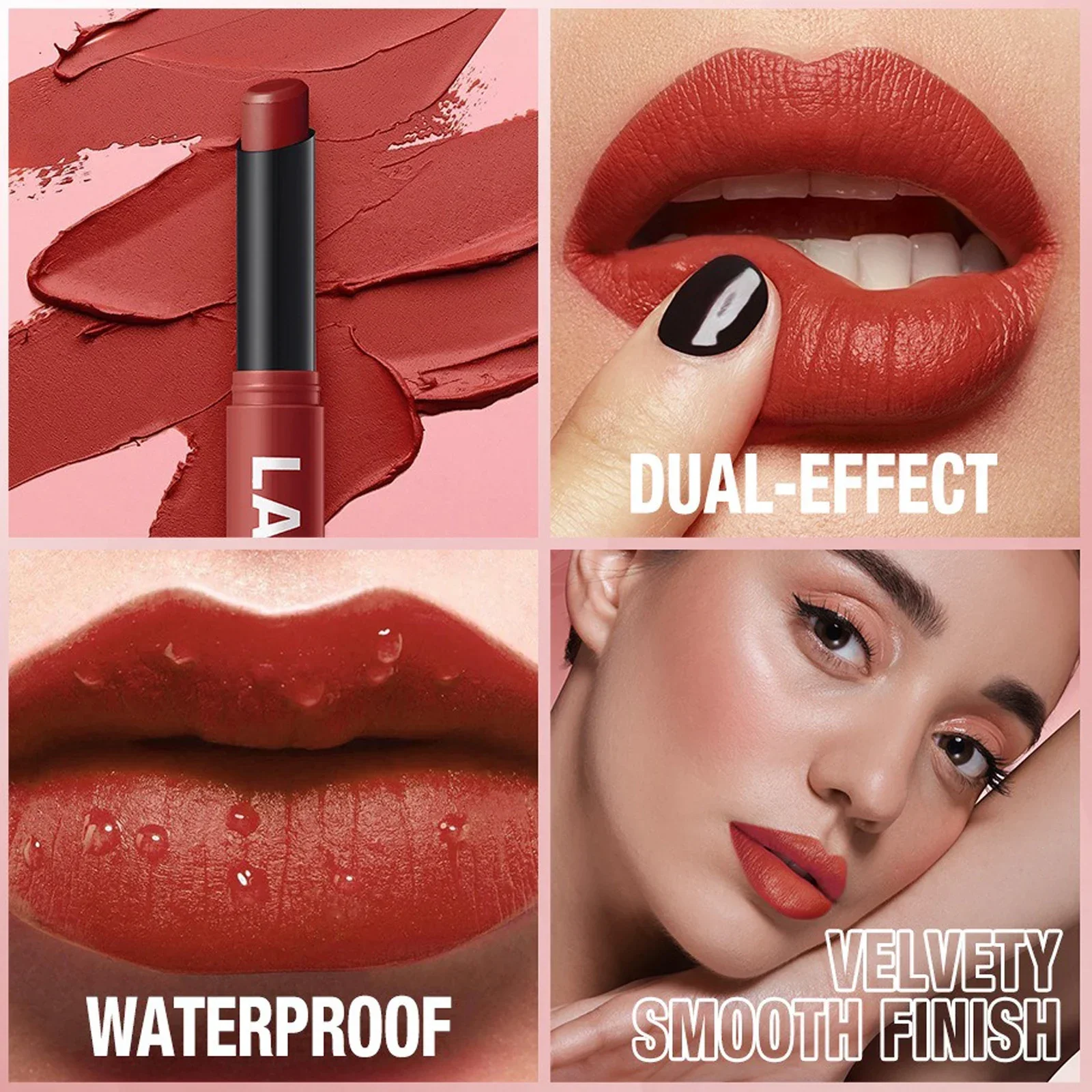 New Rotating Velvet Matte Lipstick Long Lasting Waterproof Lipstick Non-Stick Cup Lip Stain Tint Cosmetics Pencil Liner Makeup — image 3