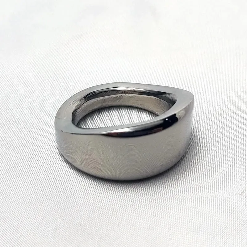Stainless Steel Metal Penis Lock Cock Ring Delay Ejaculation Ball Scrotum Stretcher Erection Cock Ring Slave Male Sex Toy Man — image 6