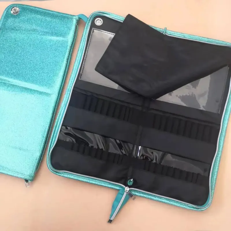 Brush storage brush bag large capacity foldable portable make up brush bag dedicated storage bag for body painting makeup — image 8