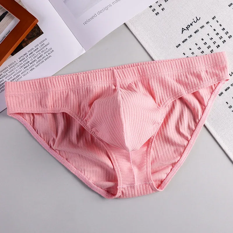 New Solid 1pcs/3pcs Cotton Underwear Men Brief Hot Shorts Mens Briefs Ropa Interior Hombre Breathable Size M2XL ST-MK56 — image 3
