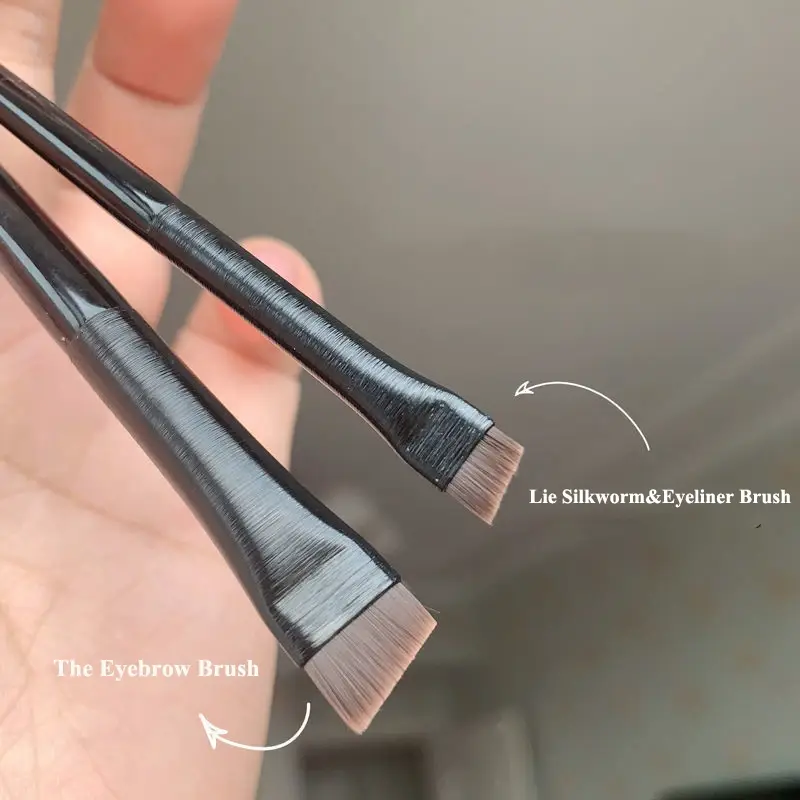 Makeup Brushes for Women Flat Fine Blade Eyebrow Contour Brush Eyeliner Brush Professional Liner Brow Cosmetic Beauty Tools — image 1
