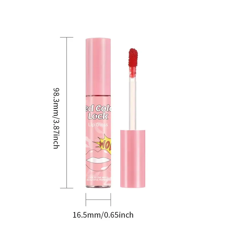 Matte Lip Gloss Color 6-Flavor Set - Smooth Silky Long-lasting Resistant to Cup Stains.Red Brown pink Color Palette for Daily — image 6