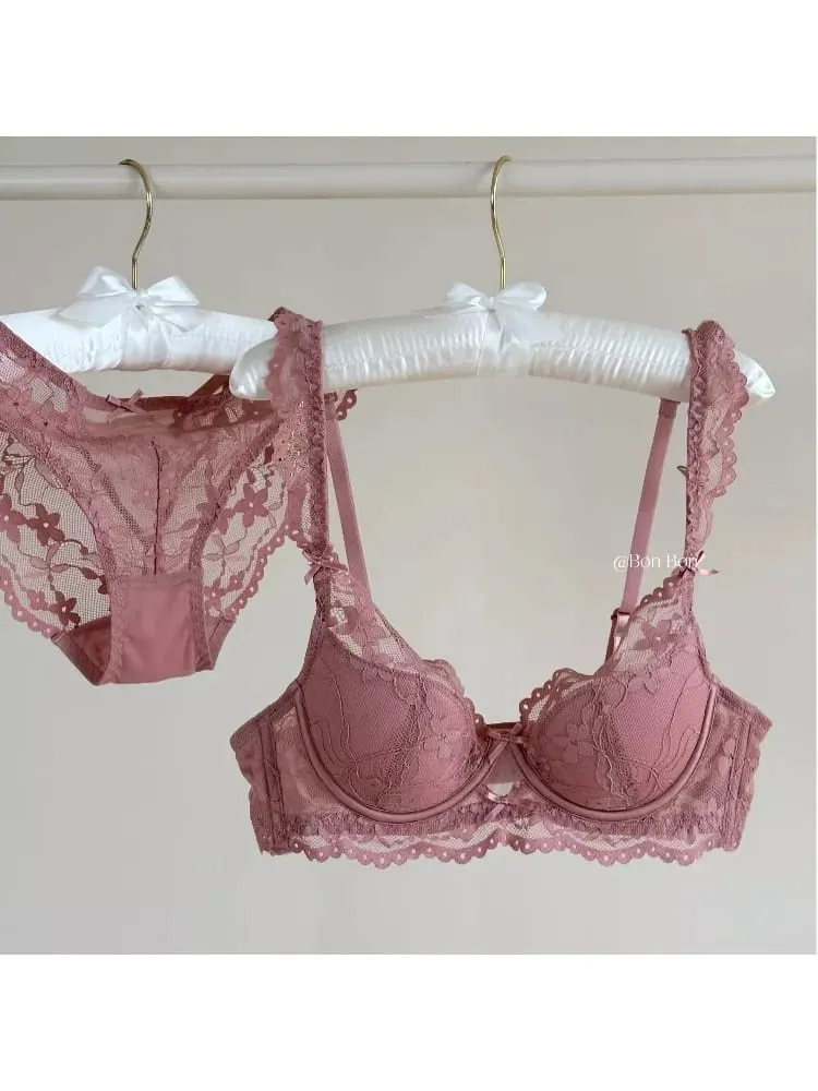 Sexy Lace Push Up Bra for Bigger Look Minimizer Slimming Underwire Support Tuck Side Fat No Sagging Steel Ring Plus Size
