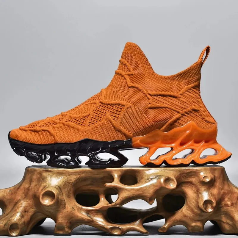 Men's Blade Type Shoes Breathable Shock Absorption Running Shoes Non-Slip Shoes For Jogging Tennis Gym Casual Walking Sneakers — image 17