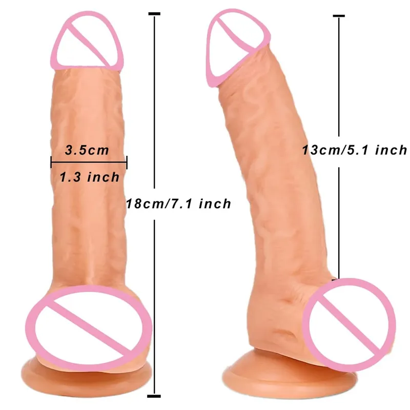 Realistisk G-Spot Dildo med Sugekop Lang Penis Anal Dildoer Voksne Sexlegetøj til Kvinder Mand Gay Strapon Dick Vagina Stimulator — image 6