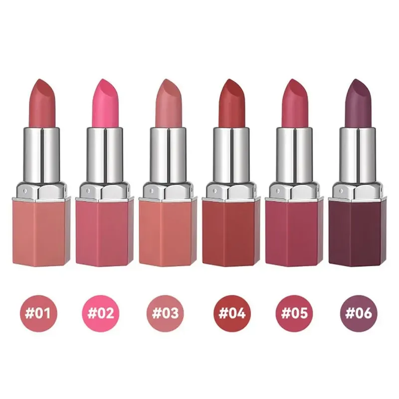 Nude Matte Lipstick Non-stick Cup Lip Stick Not Fading Velvet Lipsticks Waterproof Long Lasting Sexy Red Pink Makeup Cosmetics