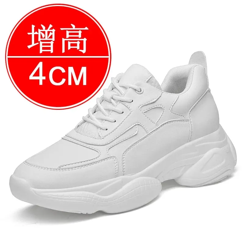 New style invisible height-increasing men's shoes 10CM trendy men's sports and casual shoes