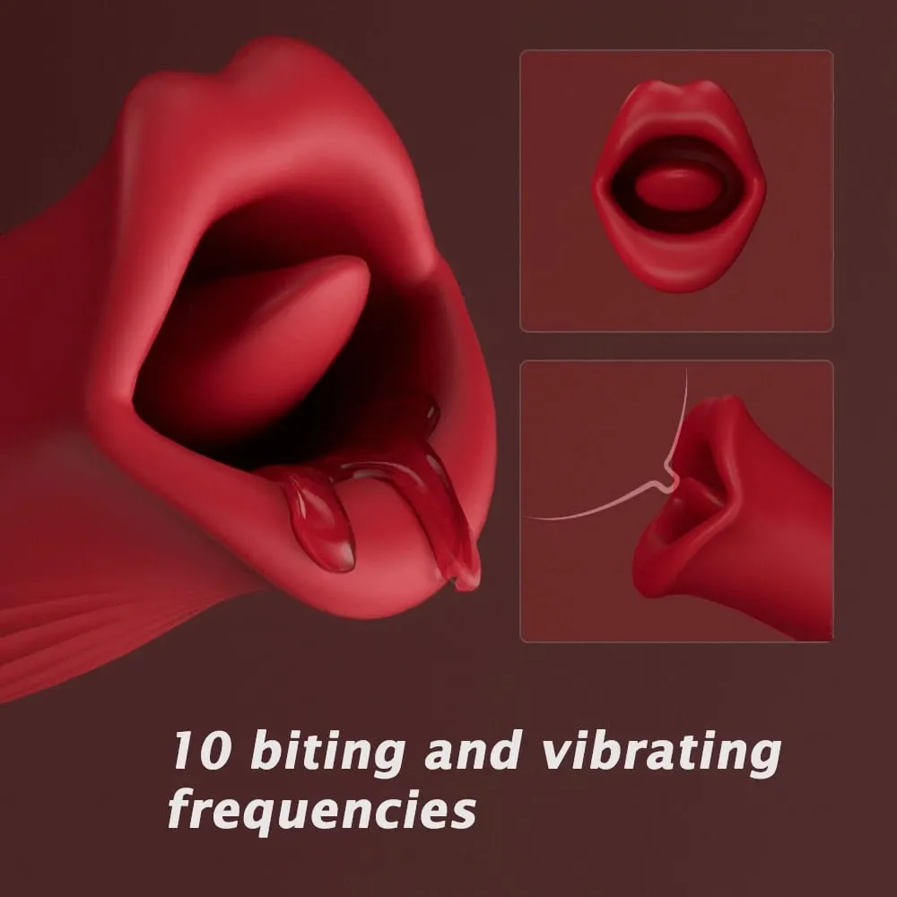 Thrusting Sucking Vibrator for Women Tongue Licking Nipple Clit Stimulator G-spot Dildo Massager Love Egg Sex Toys Couples