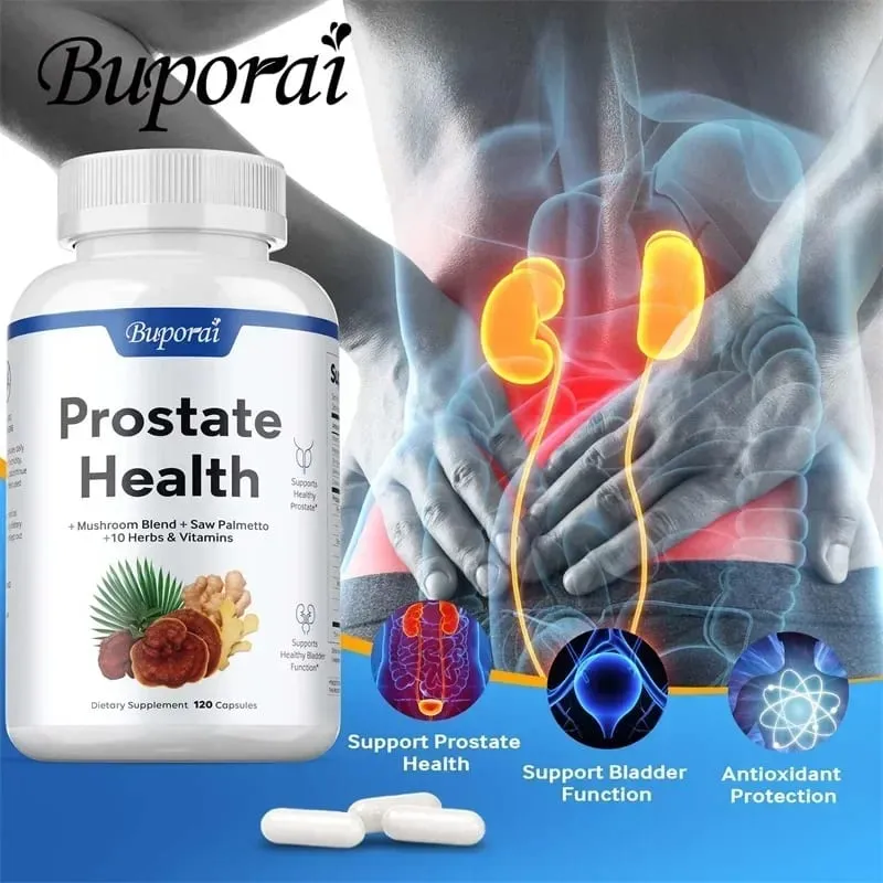 Prostate Health - Support Prostate and Heart Health Enhance Immunity Antioxidant Scavenger Free Radicals 120 Capsules