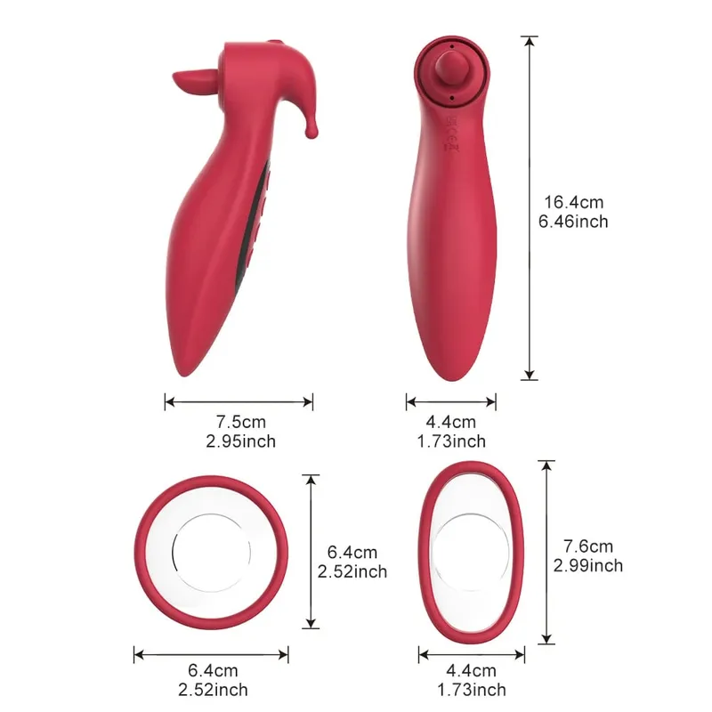Clitoral Sucker Vibrator Tongue Licking Nipple Vagina Massager Clit Stimulator Female Masturbation Sex Toy for Women Adult 18