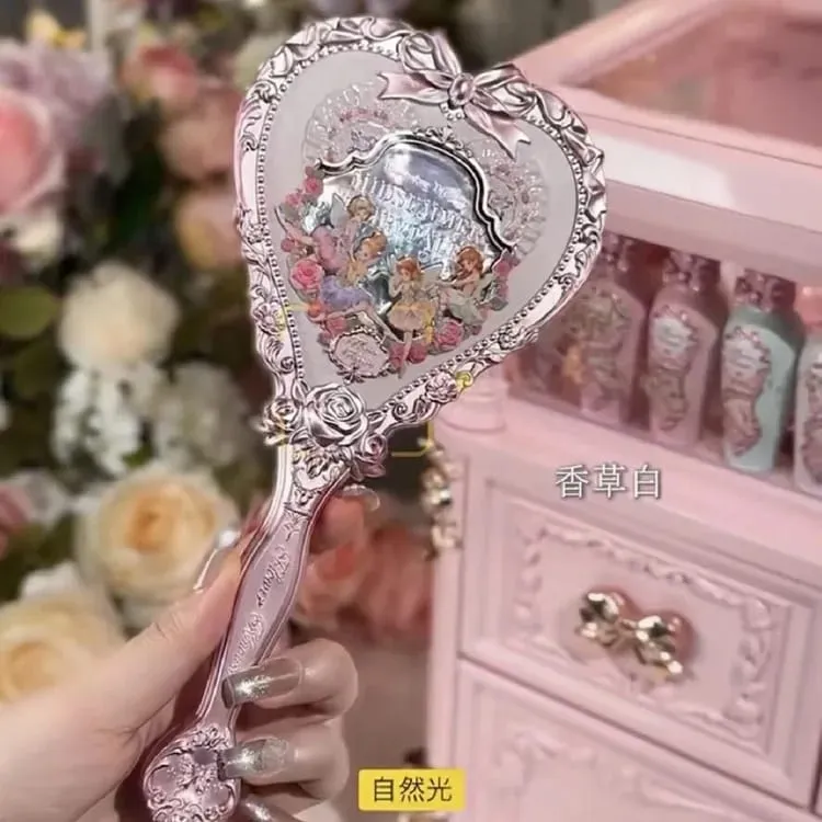 Flower Knows Mirror Moonlight Mermaid THE SWEETIE BEAR Collection Handheld Mirror Limited White Blue Pink Fairy Mirrors — image 25