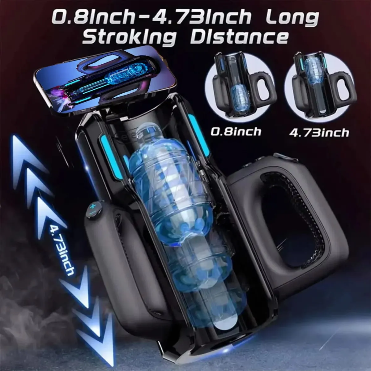 Thrusting High Speed Male Masturbator Machine Automatic Telescopic Vagina Masturbation Cup Sex Toy for Men — image 6