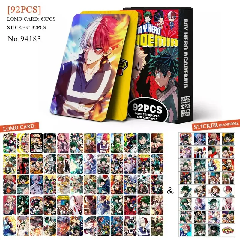 Anime atak tytanów‌ karta Lomo pocztówka zabawka Haikyuu aptekarz pamiętniki Honkai Star Rail karty kolekcjonerskie z naklejkami prezent
