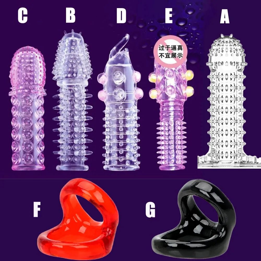 Cock Ring Delay Ejaculation Penis Enlargement Condom Sex Toy for Men Semen Lock Rings Erotic Product Adult Intimate Goods — image 2