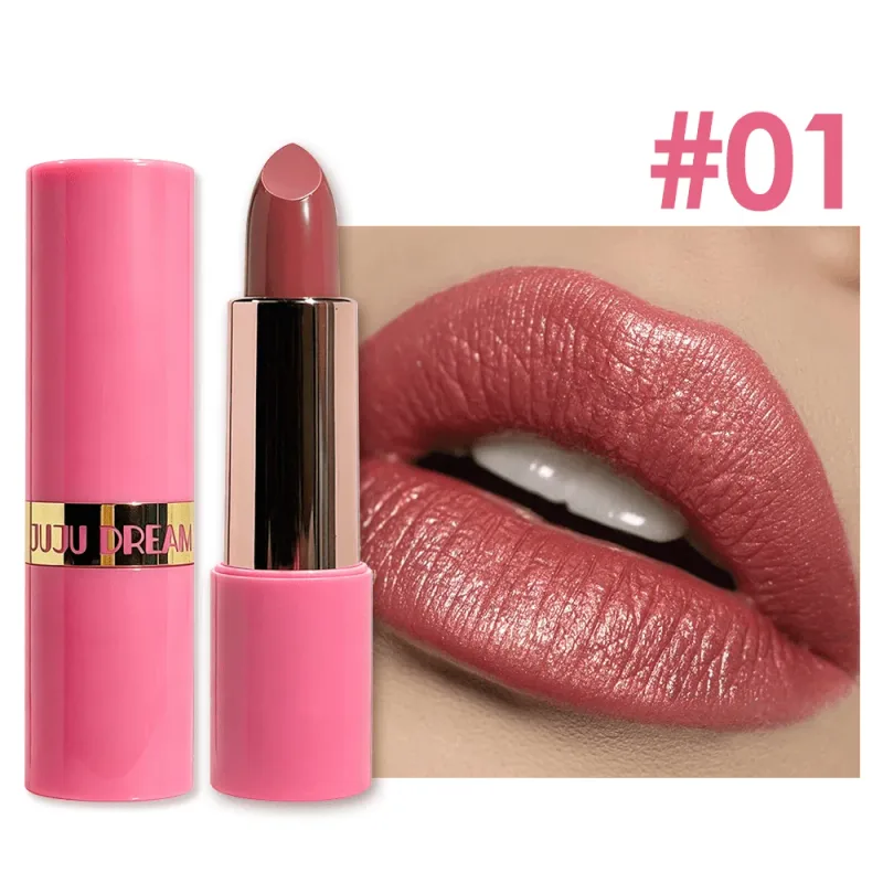 Matte Velvet Lipstick Waterproof Long Lasting Nude Pink Lip Makeup Moisturizing Lip Gloss