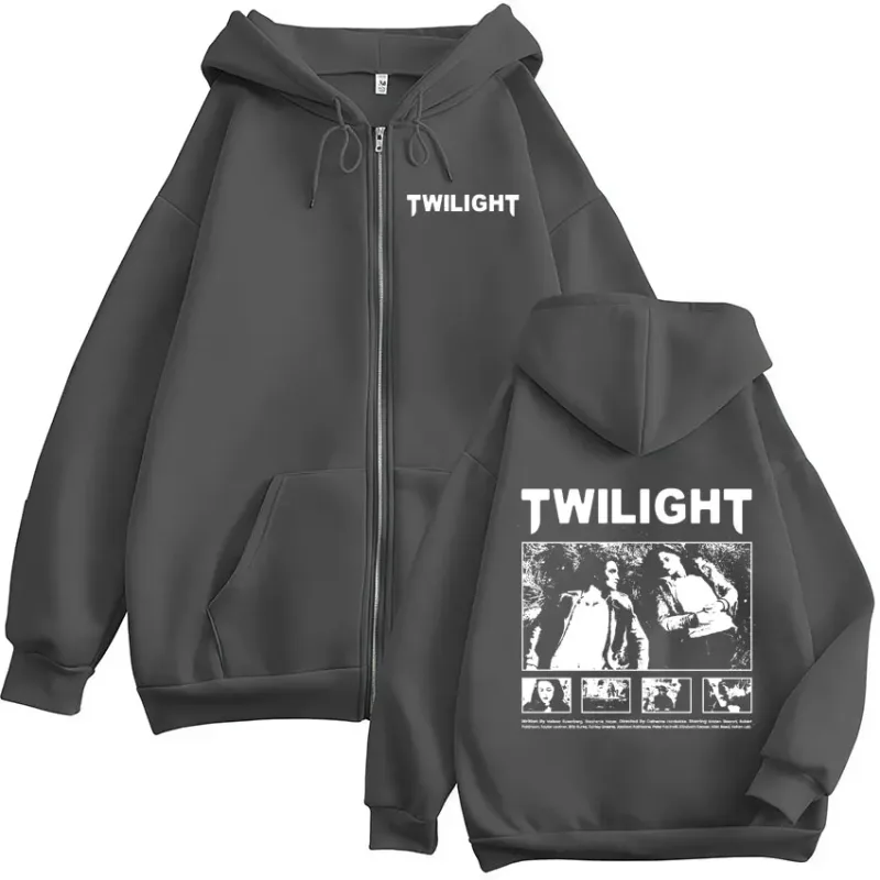 Twilight Edward Cullen Bella Swan Vampire Werewolf Zipper Hoodies Men Women Clothing Oversized Zip Up Hooded Sweatshirts Jackets — image 4