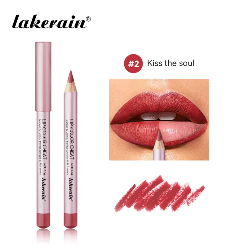 Slim Lip Liner Pen Nude Matte High Color Define Sexy Lips Precision Waterproof Long-lasting Girlfriend Gifts Lip Liner Pen