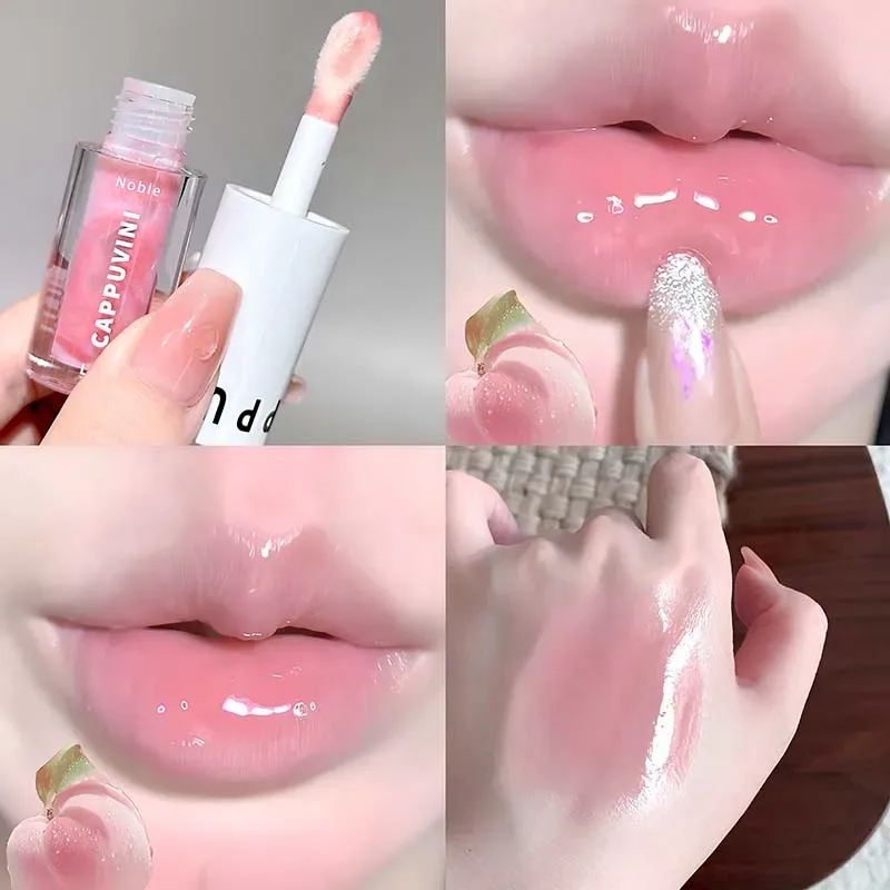 Clear Transparent Grey Purple Lip Gloss Hydrating Drying Lips Mirror Lip Glaze Tint Plumper Moisturizing Crystal Lip Oil Makeup — image 10